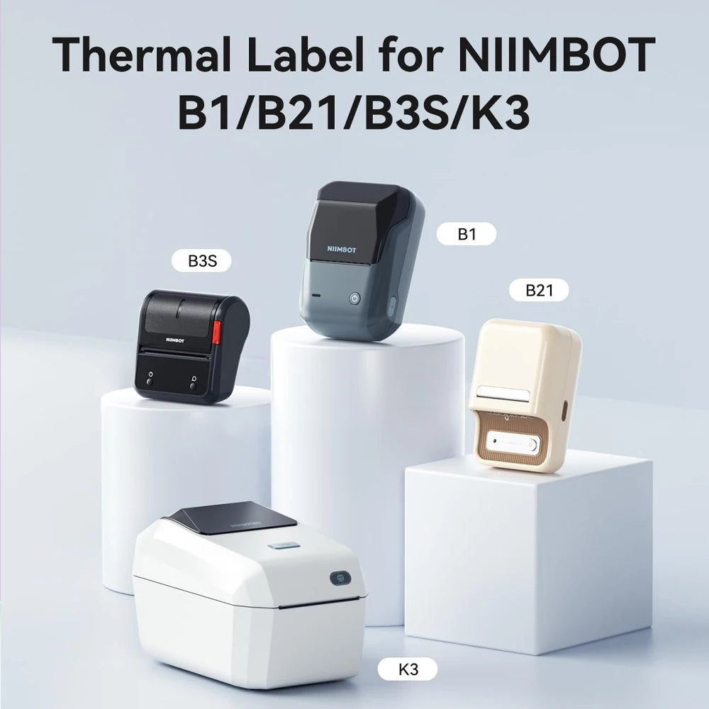 Niimbot Thermal Label Paper Roll – White, Color & Transparent