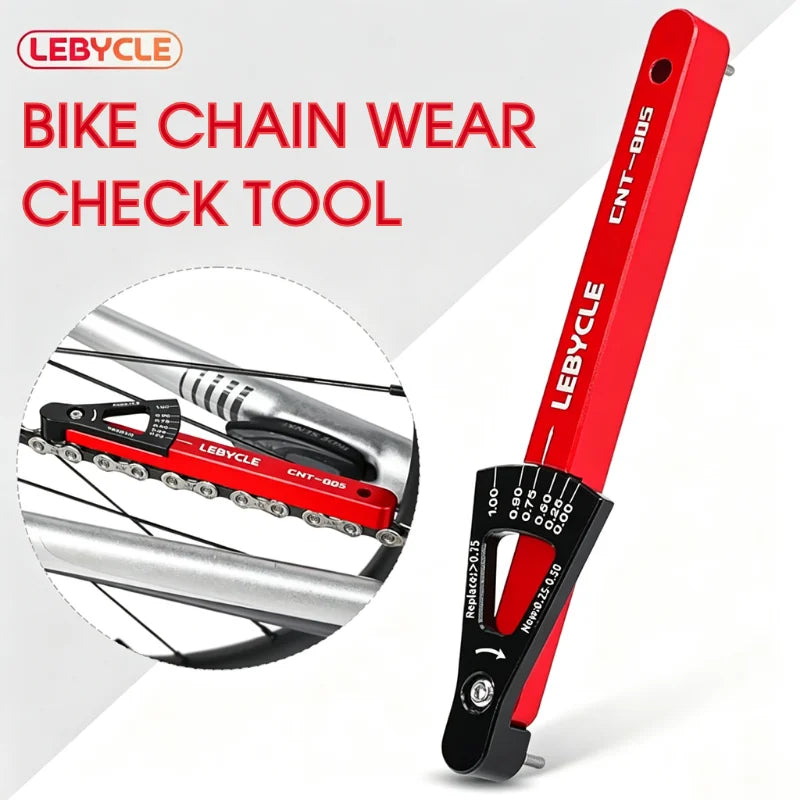 Bike Chain Wear Indicator – Aluminum Alloy MTB & Road Tool Bicycle Chain Tool Nixie