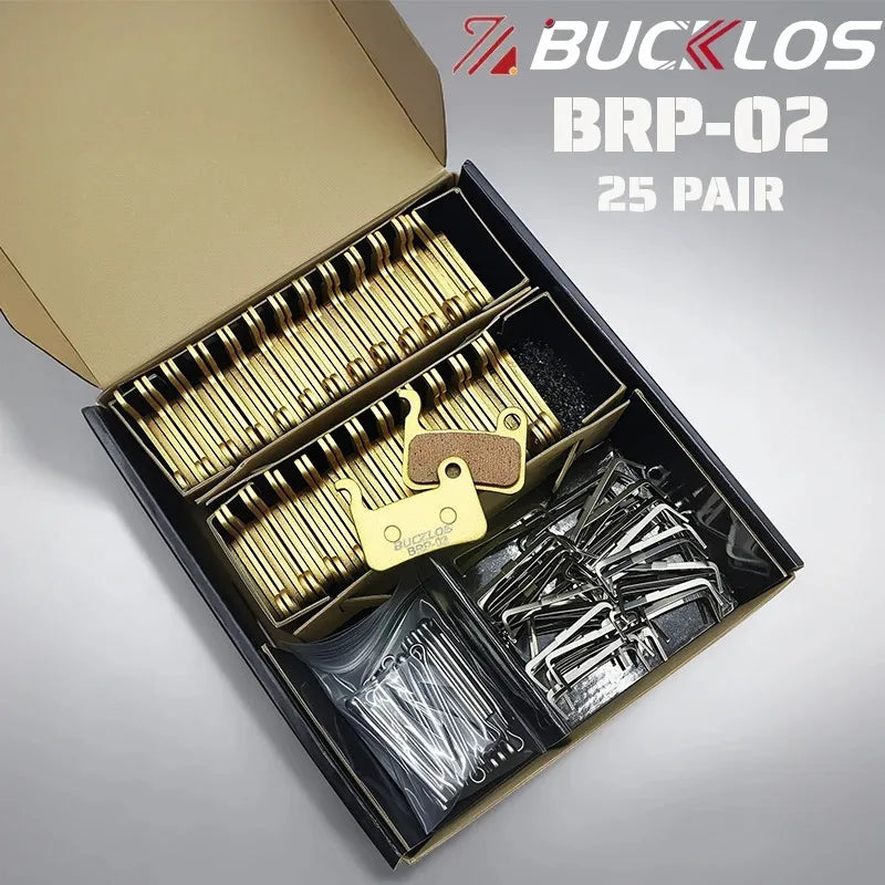 BUCKLOS Hydraulic Disc Brake Pads 25 Pairs – A01S M06 MTB