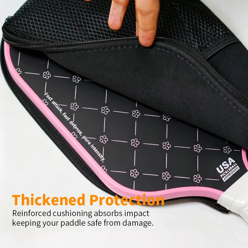 BUCKLOS Neoprene Pickleball Paddle Cover Bag with Zipper Paddle Cover Bag Nixie