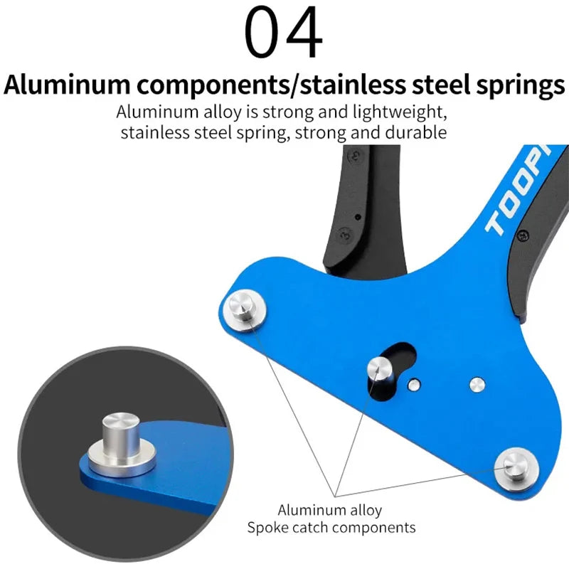 TOOPRE Spoke Tension Meter – MTB & Road Bike Wheel Tool Spoke Tension Meter Nixie