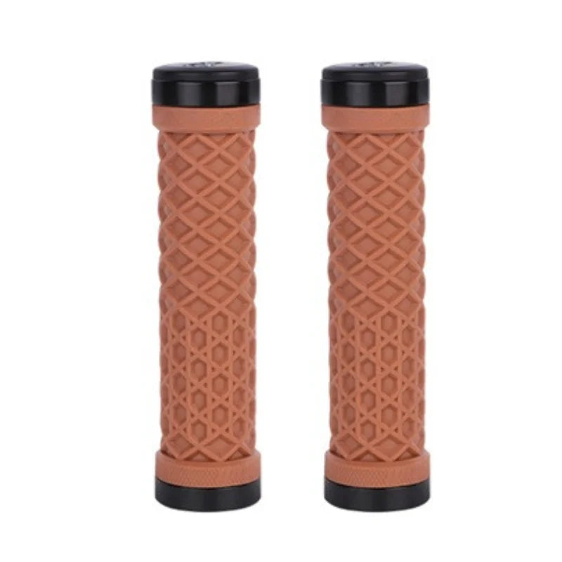 ODI Silicone MTB/BMX Handlebar Grips – Double Lock Anti-Slip Bicycle Handlebar Grips Nixie BROWN