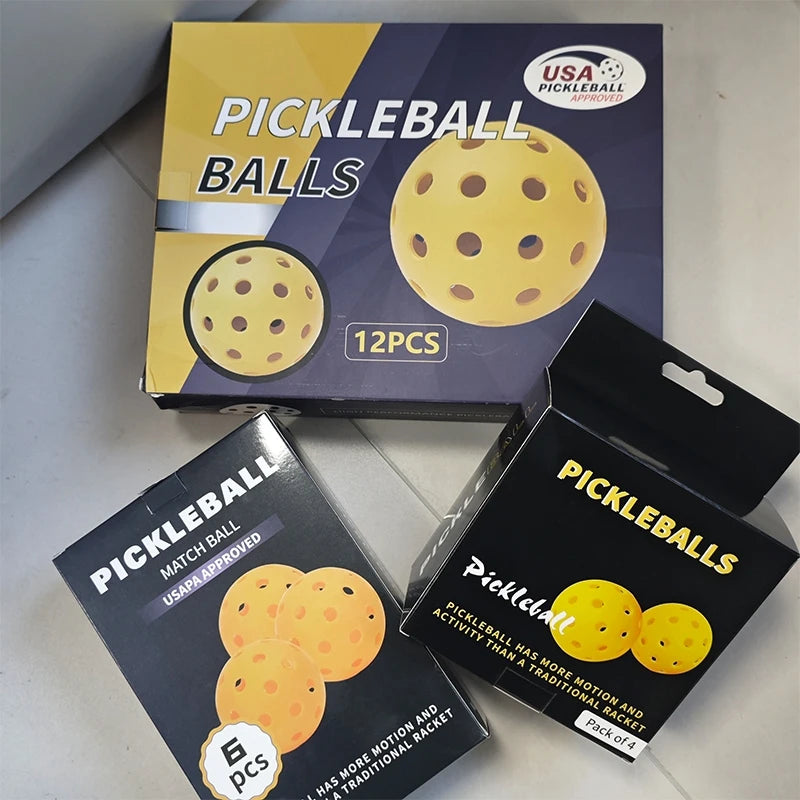LEATOU Pickleballs 40 Holes – 4/6/12 Pack Indoor & Outdoor Pickleball Balls Nixie