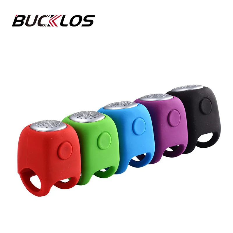 BUCKLOS Electric Bike Bell USB Rechargeable 90dB Horn MTB Electric Bike Bell Nixie