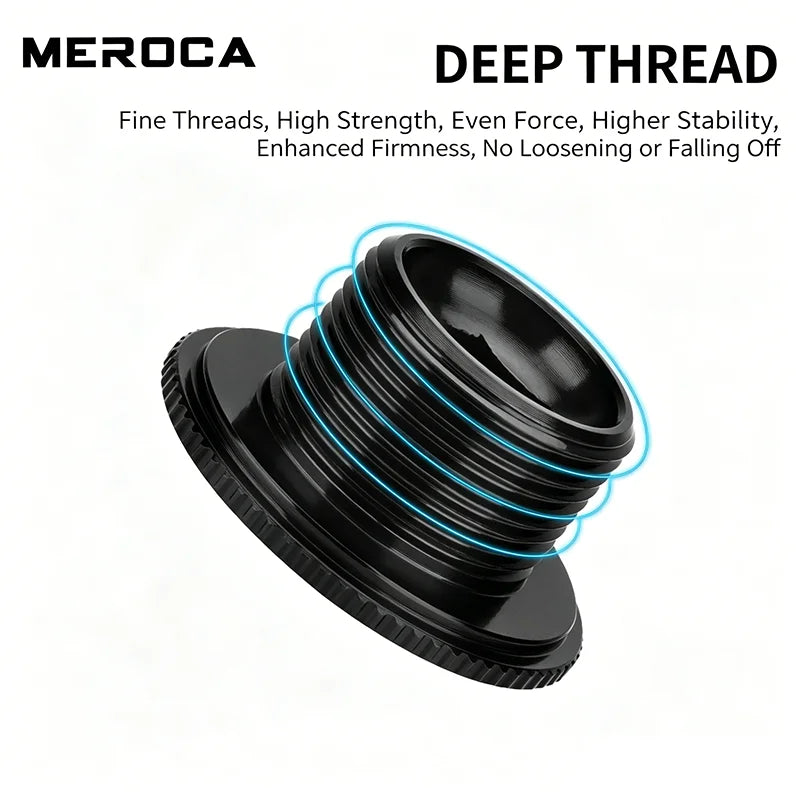 MEROCA Aluminum Alloy Bike Crank Cap Screw M15 M18 M20 MTB BMX Bike Crank Screw Nixie