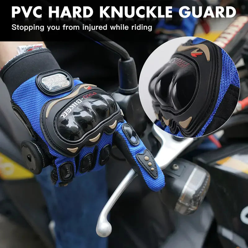 Motorcycle Gloves Hard Shell Touch Screen Breathable Full Finger Motorcycle Riding Gloves Nixie