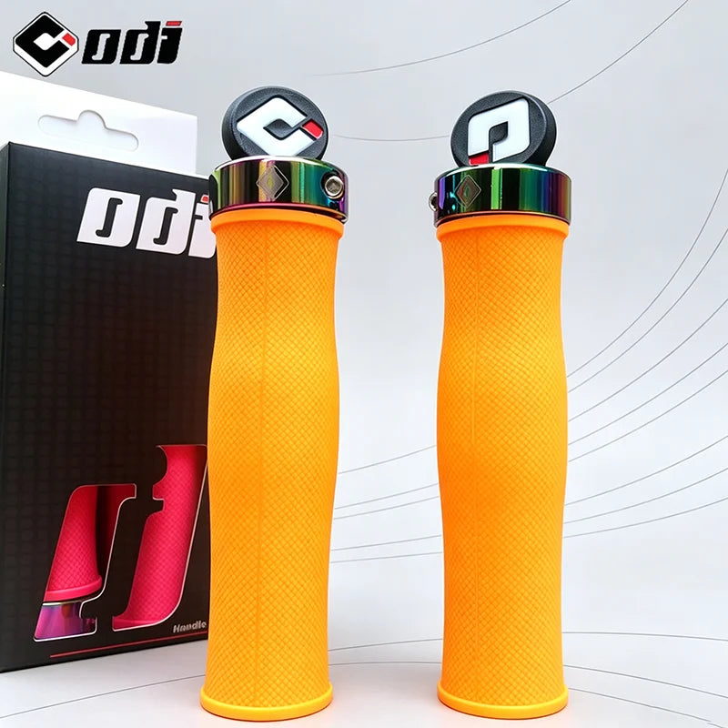 ODI Silicone Lock-On MTB Handlebar Grips – Anti-Slip Bike MTB Handlebar Grips Nixie