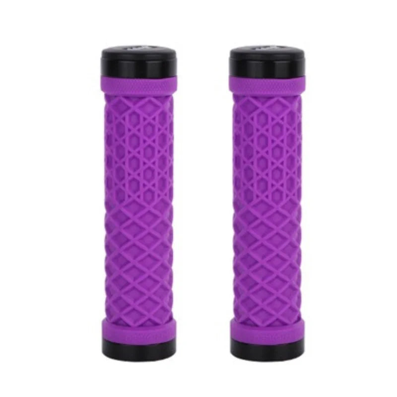 ODI Silicone MTB/BMX Handlebar Grips – Double Lock Anti-Slip Bicycle Handlebar Grips Nixie PURPLE