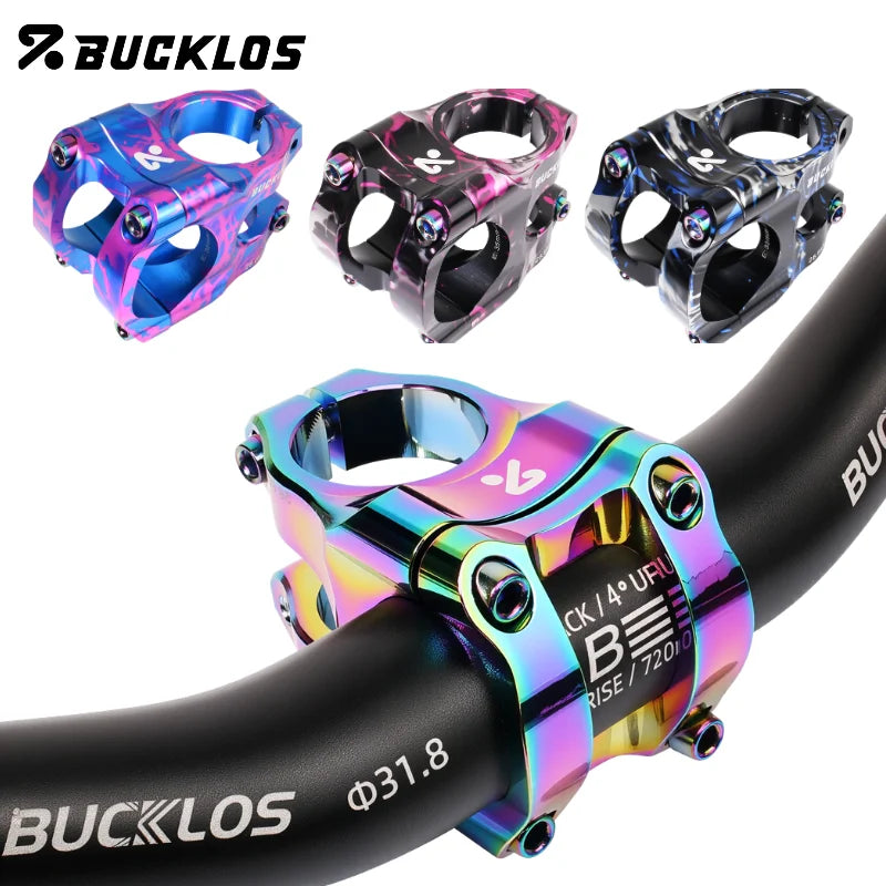 BUCKLOS 35mm MTB Short Stem CNC Aluminum Alloy Bike Handlebar Bicycle Handlebar Stem Nixie