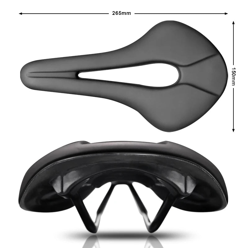 Ergonomic PU Leather Bike Saddle – Hollow Cushion Seat Pad Bicycle Saddle Nixie