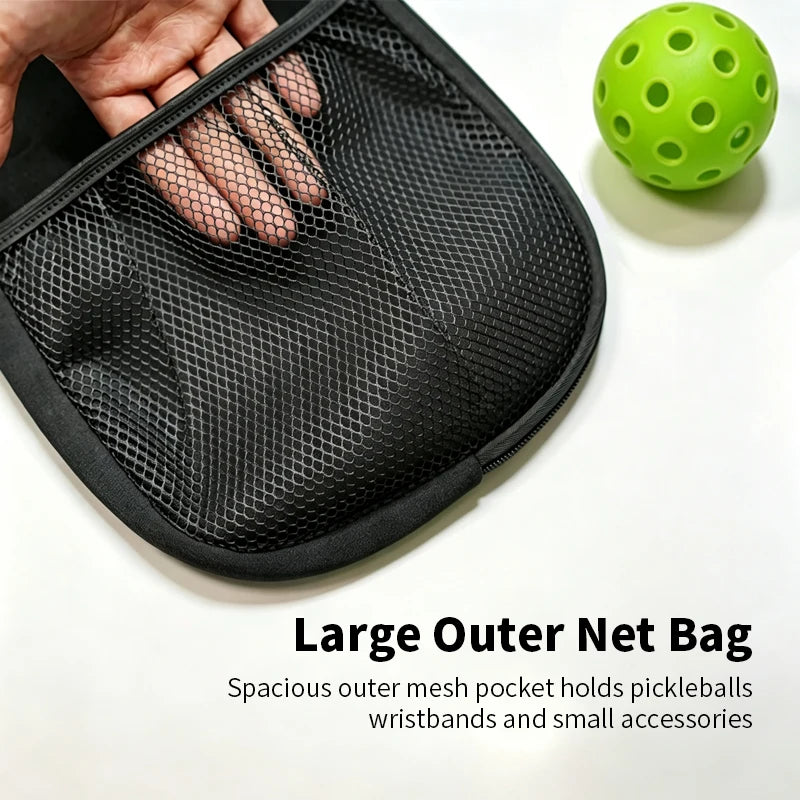 BUCKLOS Neoprene Pickleball Paddle Cover Bag with Zipper Paddle Cover Bag Nixie