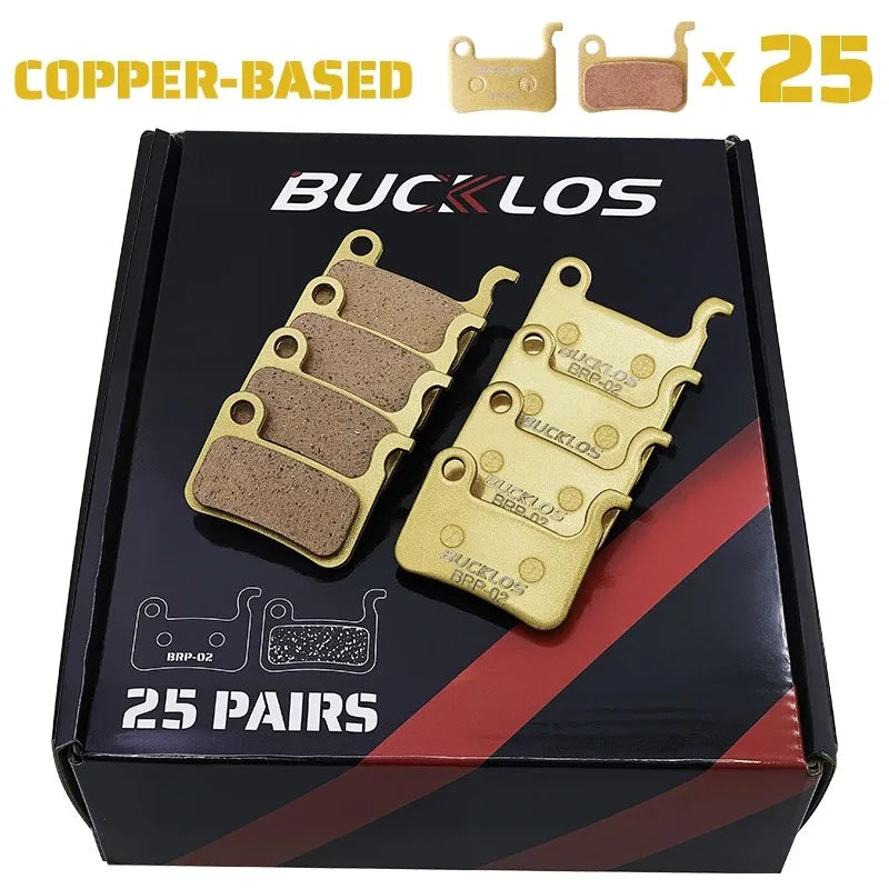 BUCKLOS Hydraulic Disc Brake Pads 25 Pairs – A01S M06 MTB