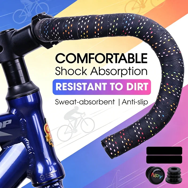 Road Bike Handlebar Tape Anti-Slip PU+EVA Cycling Bar Wrap Bike Handlebar Tape Nixie