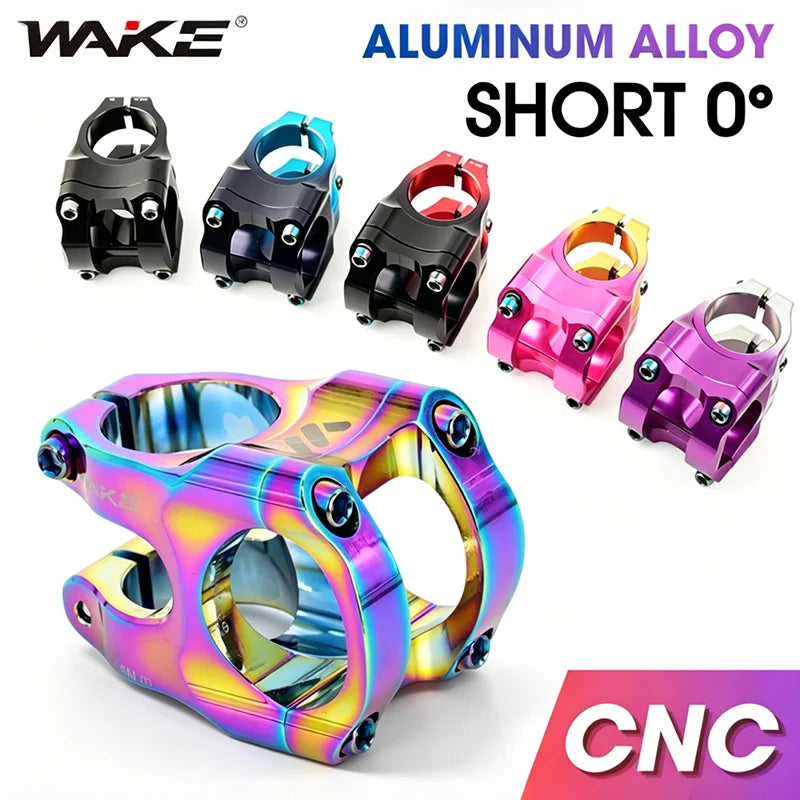 WAKE MTB CNC Aluminum Ultralight Short Stem – Road & Gravel Bicycle Stem Nixie