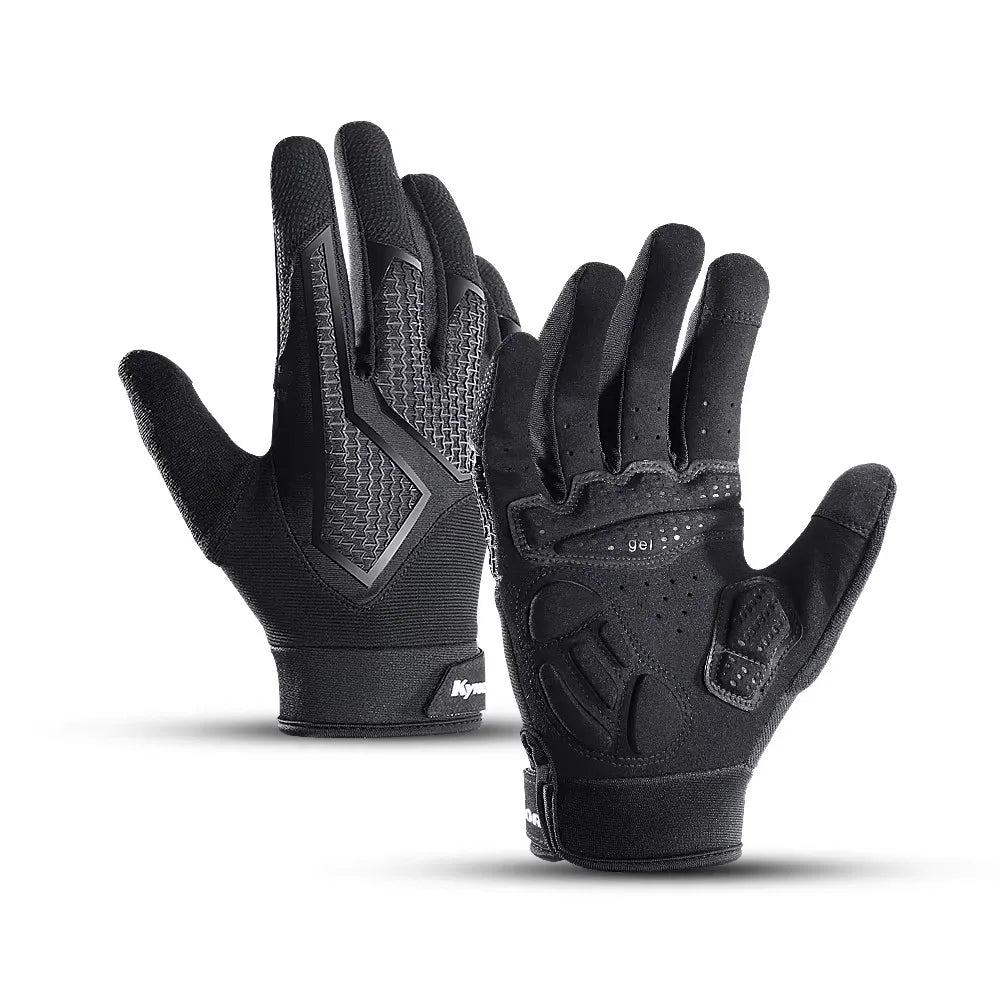 Full Finger Cycling Gloves – Non-Slip Shock-Absorbing MTB Gloves Cycling Gloves Nixie Black S