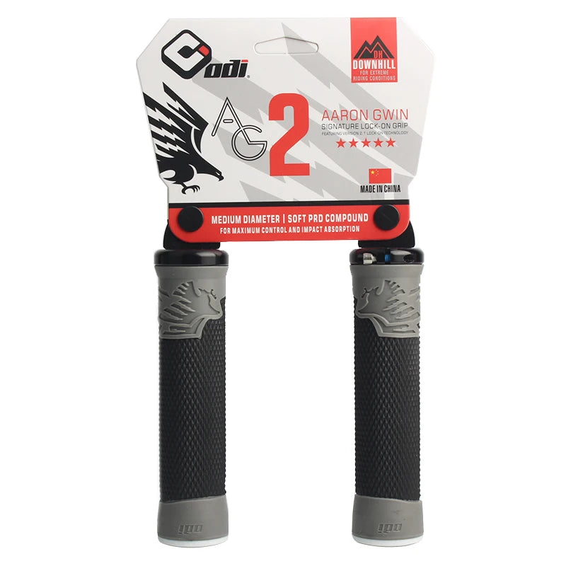 ODI AG-2 Silicone MTB Lock-On Handlebar Grips | Anti-Slip MTB Handlebar Grips Nixie 510183-BLACK