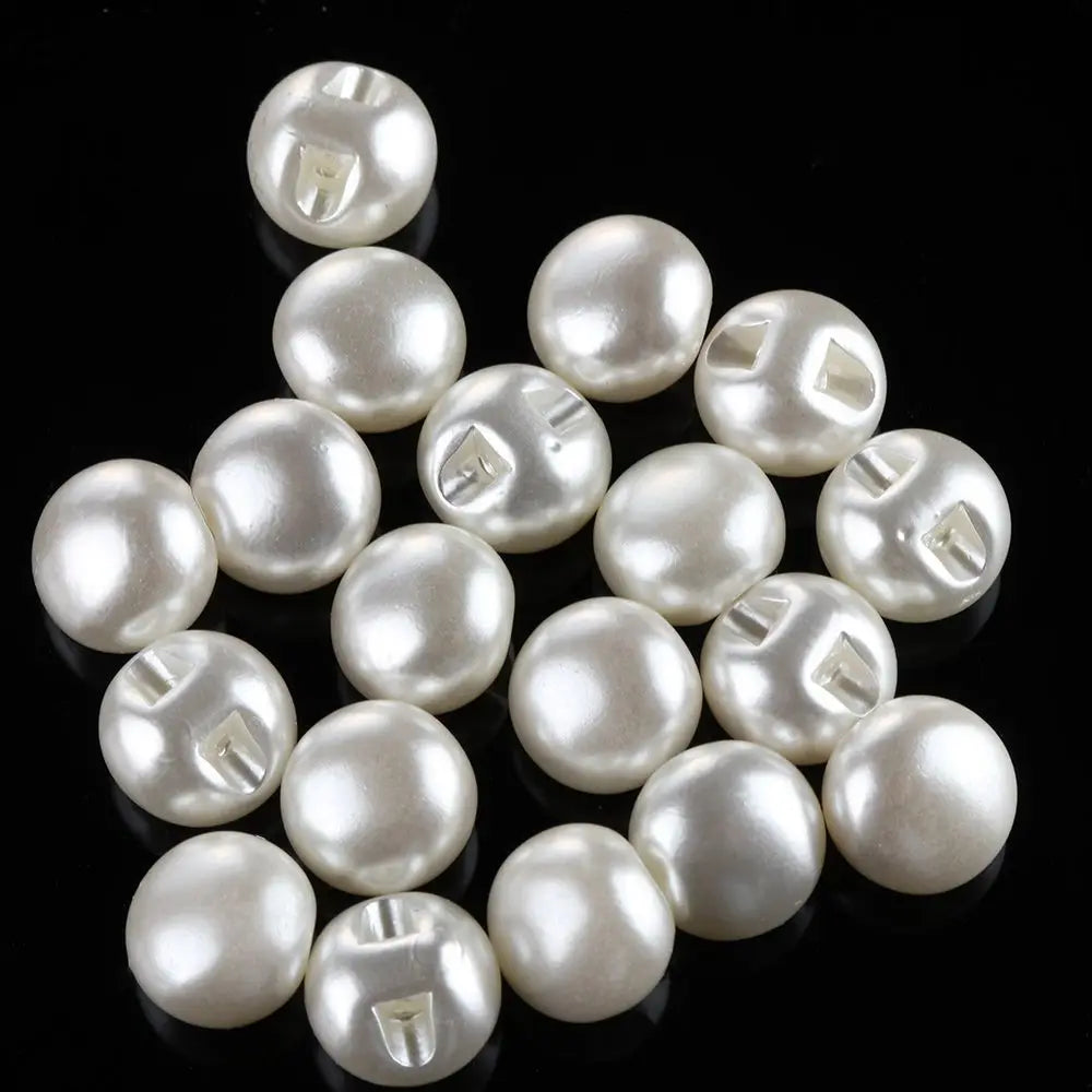 50PCS 10mm Pearl Shank Buttons for Sewing, DIY & Crafts Pearl Sewing Buttons Nixie