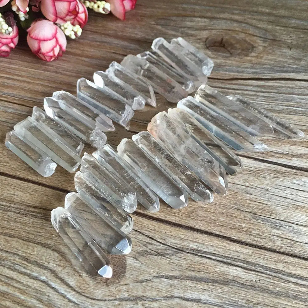 Natural Clear Quartz Crystal Point – Home & Décor Decoration Crystal Stone Decor Nixie