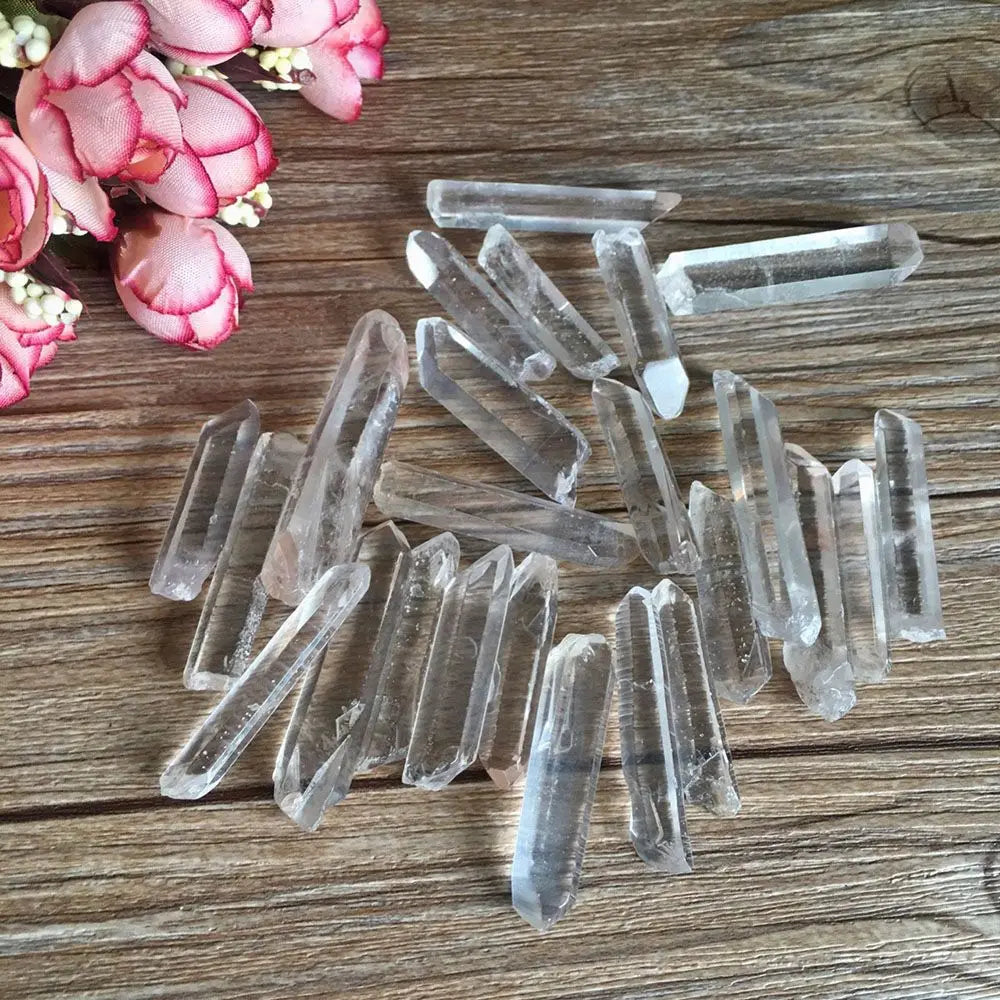 Natural Clear Quartz Crystal Point – Home & Décor Decoration Crystal Stone Decor Nixie