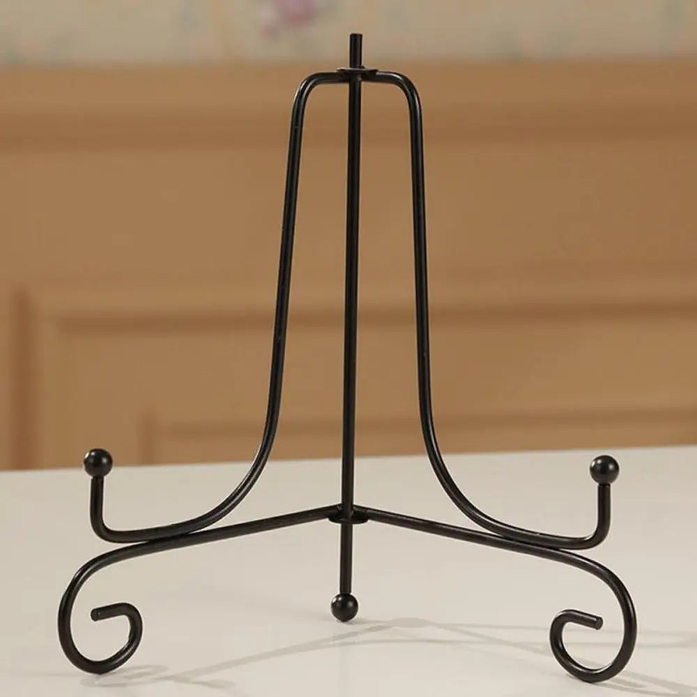 Black Iron Easel Display Stand – Plate, Photo & Book Holder Iron Easel Stand Nixie