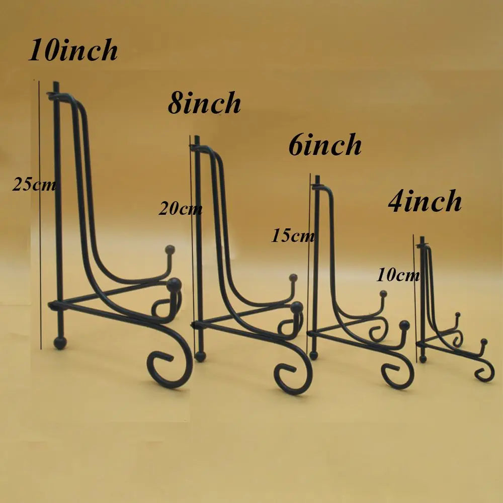 Black Iron Easel Display Stand – Plate, Photo & Book Holder Iron Easel Stand Nixie