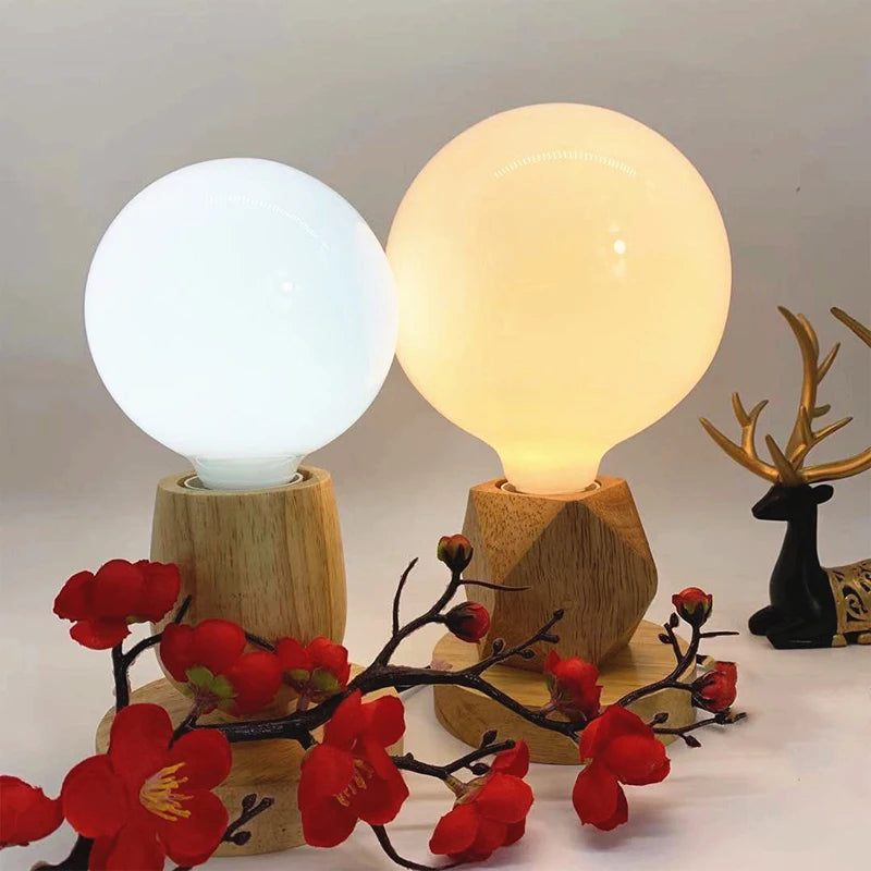 Milky Glass G80 G95 Globe LED Bulb 7W E27 Warm & Cool White Globe LED Bulb Nixie