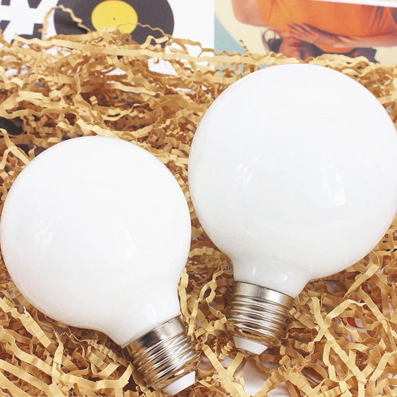 Milky Glass G80 G95 Globe LED Bulb 7W E27 Warm & Cool White Globe LED Bulb Nixie