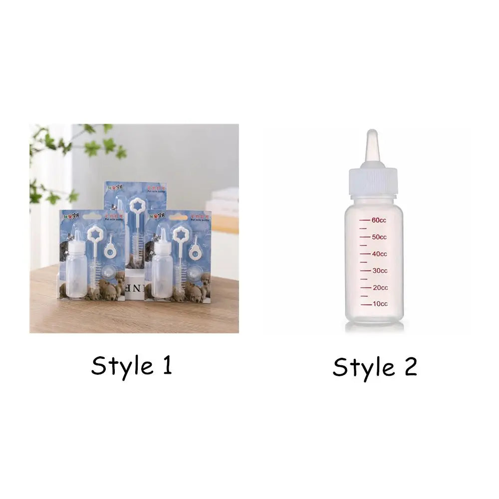 60ml Pet Nursing Bottle Kit for Kittens & Small Animals Pet Nursing Bottle Nixie