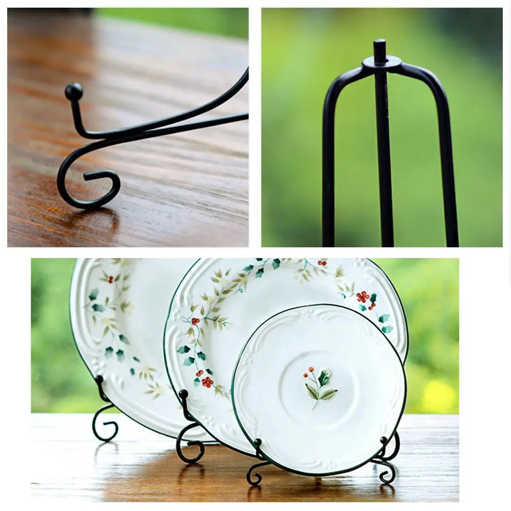 Black Iron Easel Display Stand – Plate, Photo & Book Holder Iron Easel Stand Nixie