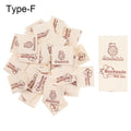 50PCS Handmade With Love Cloth Labels – Cartoon Cat Sewing Tags Garment Sewing Labels Nixie Type F