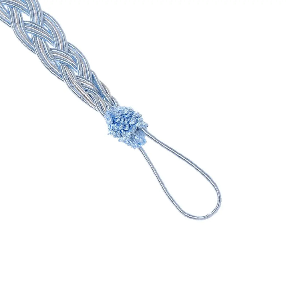 Braided Satin Curtain Tie Backs – Modern Rope Holdbacks 1 Pair Curtain Tie Backs Nixie