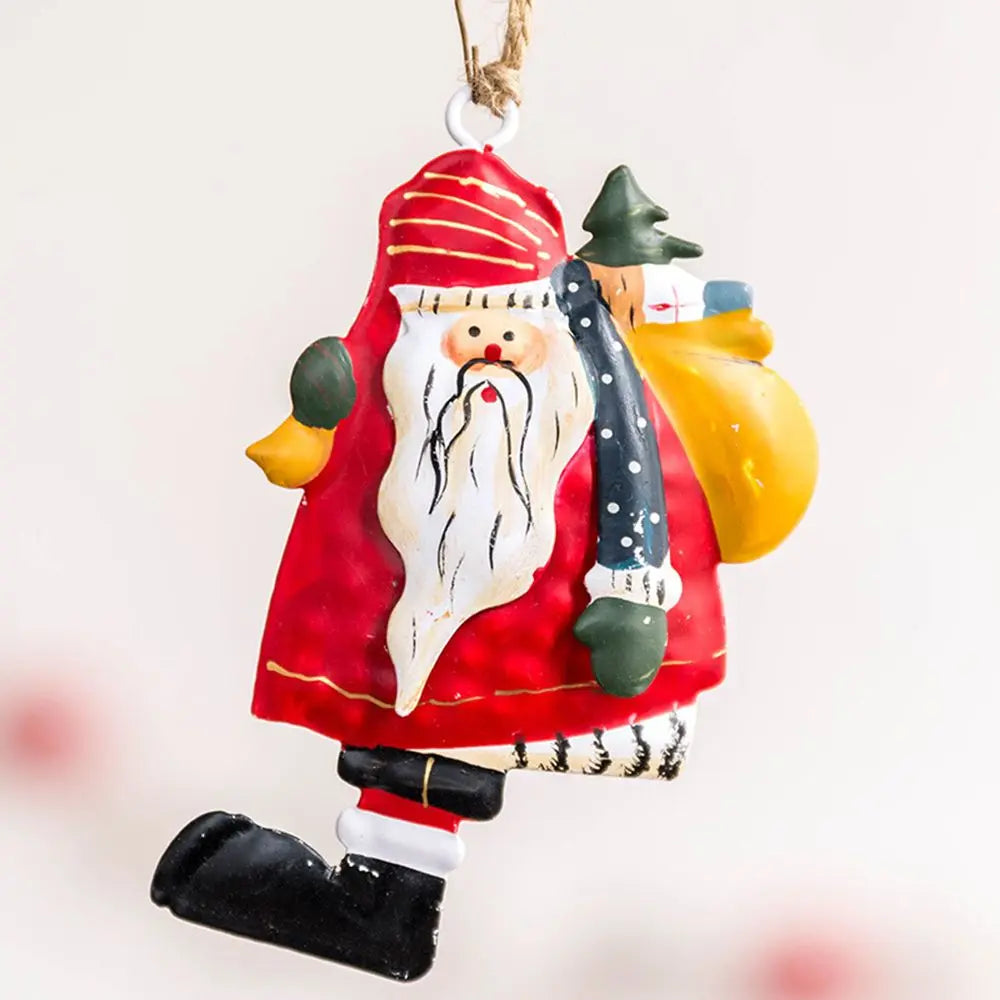 Retro Metal Christmas Ornaments – Angel, Santa & Snowman Pendants Christmas Ornament Nixie