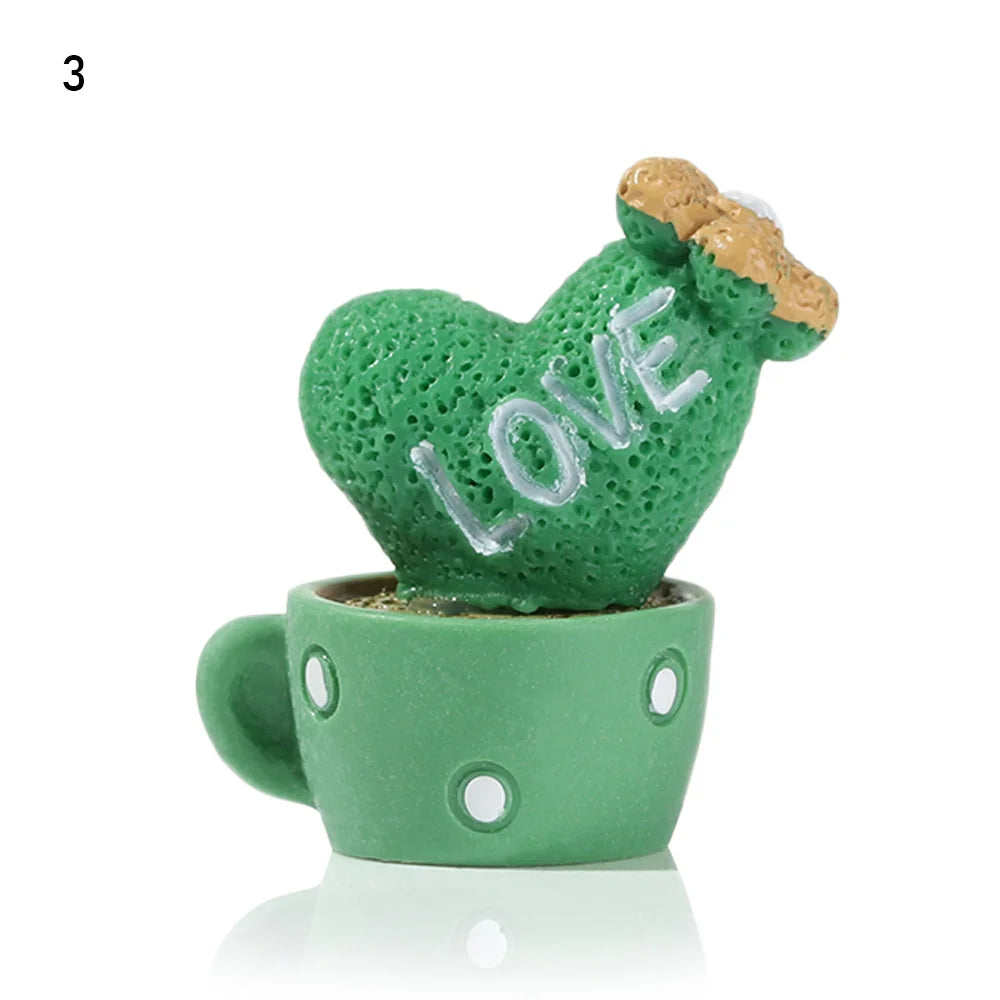 Fairy Garden Cactus Miniature Figurines – Micro Landscape Decor Miniature Figurines Nixie 3