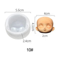 3D Baby Face Silicone Mold – DIY Doll Modification Clay Tool Silicone Craft Mold Nixie 10