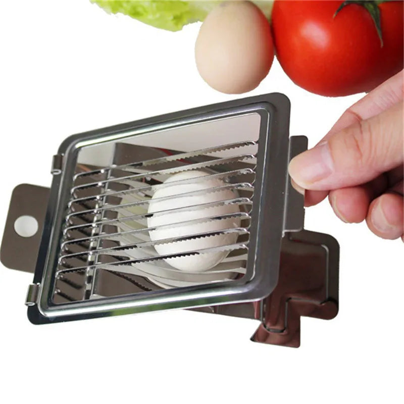 Stainless Steel Egg Slicer – 8-Blade Hard Boiled Egg Cutter Egg Slicer Nixie