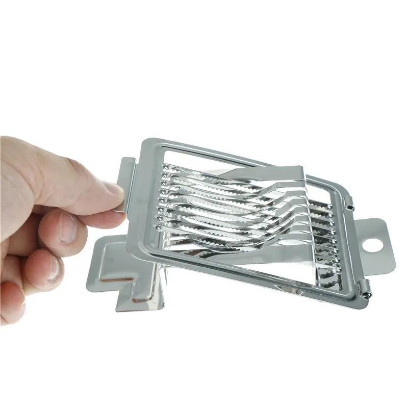 Stainless Steel Egg Slicer – 8-Blade Hard Boiled Egg Cutter Egg Slicer Nixie