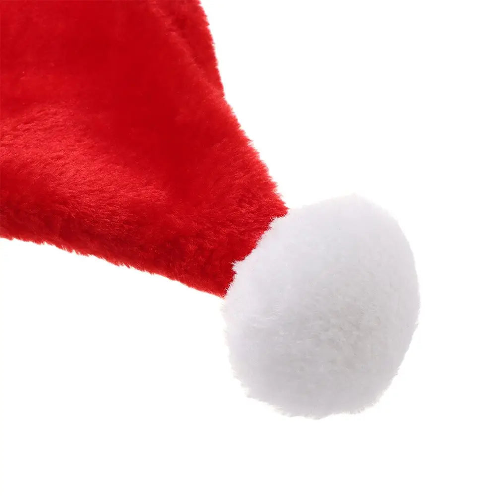 Plush Santa Hat Christmas Cap – Holiday Party Adults & Kids