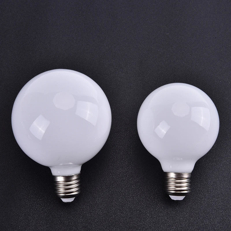 Milky Glass G80 G95 Globe LED Bulb 7W E27 Warm & Cool White Globe LED Bulb Nixie