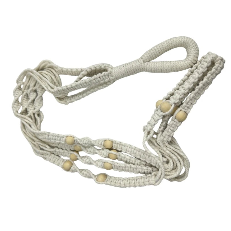 3-Pack Macrame Hanging Plant Baskets – Bohemian Cotton Rope Macrame Plant Hanger Nixie