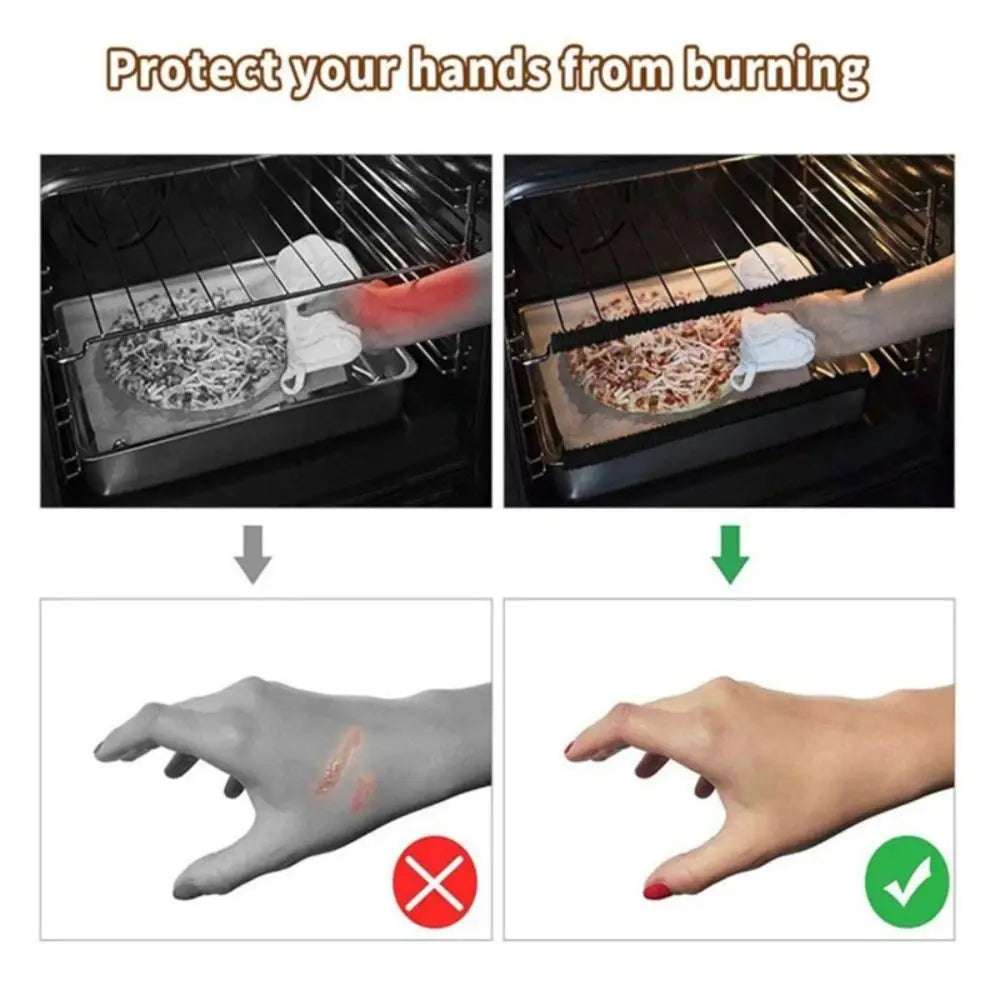 2Pcs Silicone Oven Rack Protectors – Heat-Resistant Edge Covers