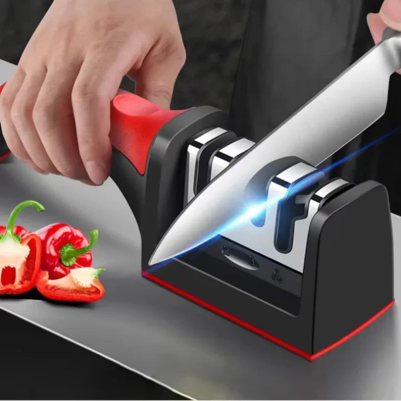 4-Stage Handheld Knife Sharpener – Knives, Cleavers & Scissors