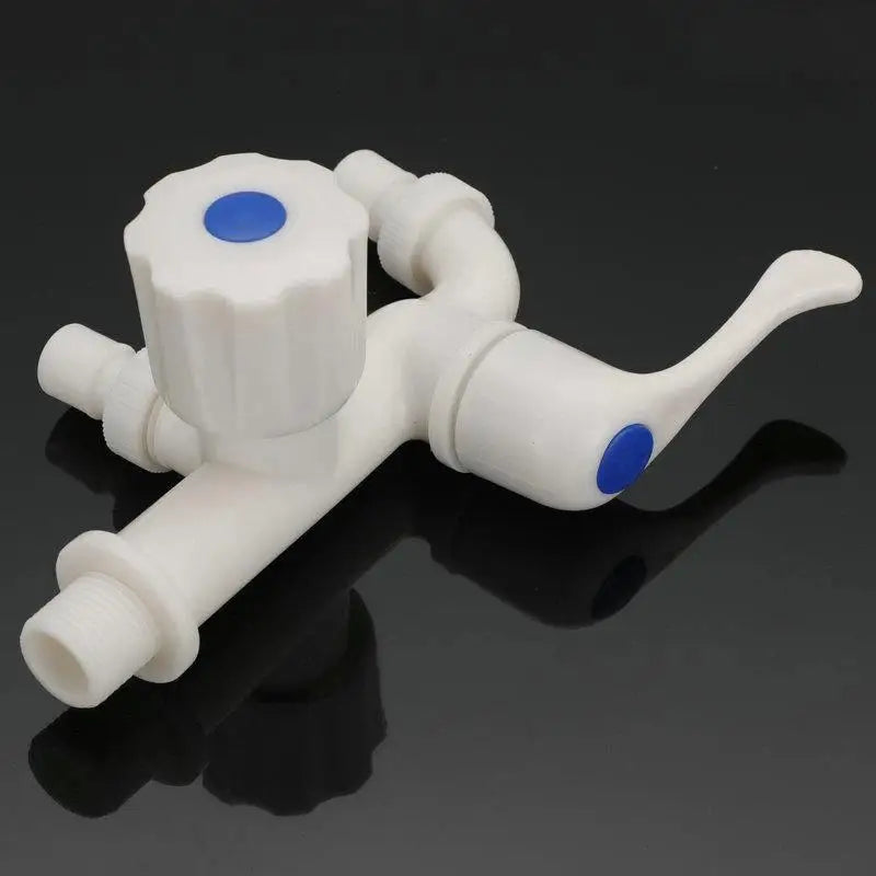 Dual Outlet G1/2" Water Tap – Independent Control & Hose Adapters Dual Outlet Faucet Nixie