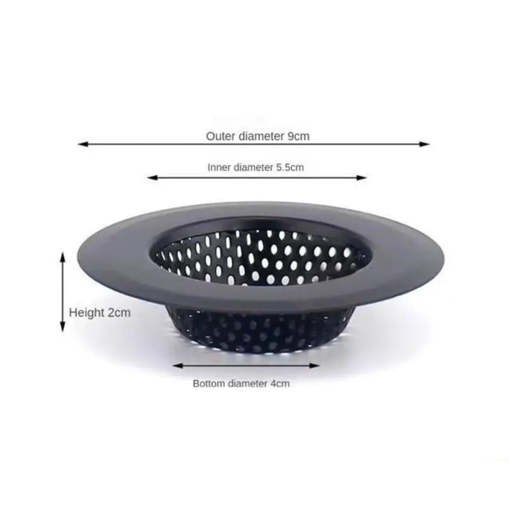 Stainless Steel Sink Strainer Black Drain Filter – Anti-Clog Mesh Sink Drain Strainer Nixie M