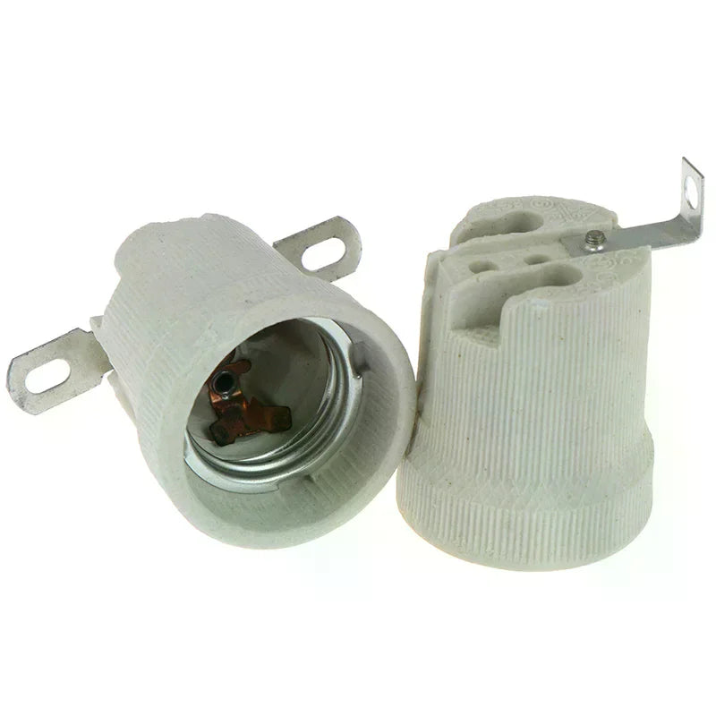 E27 Ceramic Light Bulb Socket Holder – High Temp Resistant