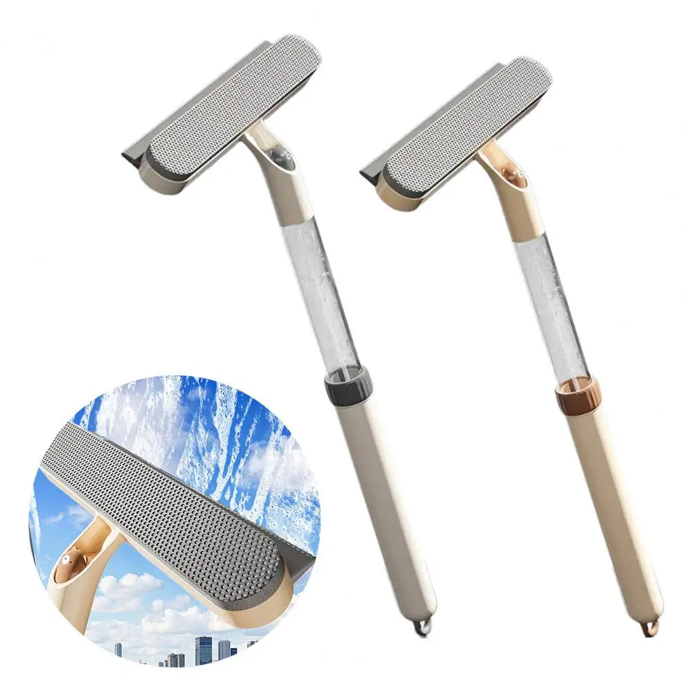 3-in-1 Window Screen Brush Retractable Wand Squeegee