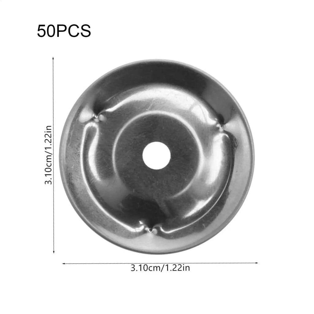 50pcs Steel Tambourine Bell Ring Cymbals – Drum Jingle Accessories Drum Cymbal Accessory Nixie