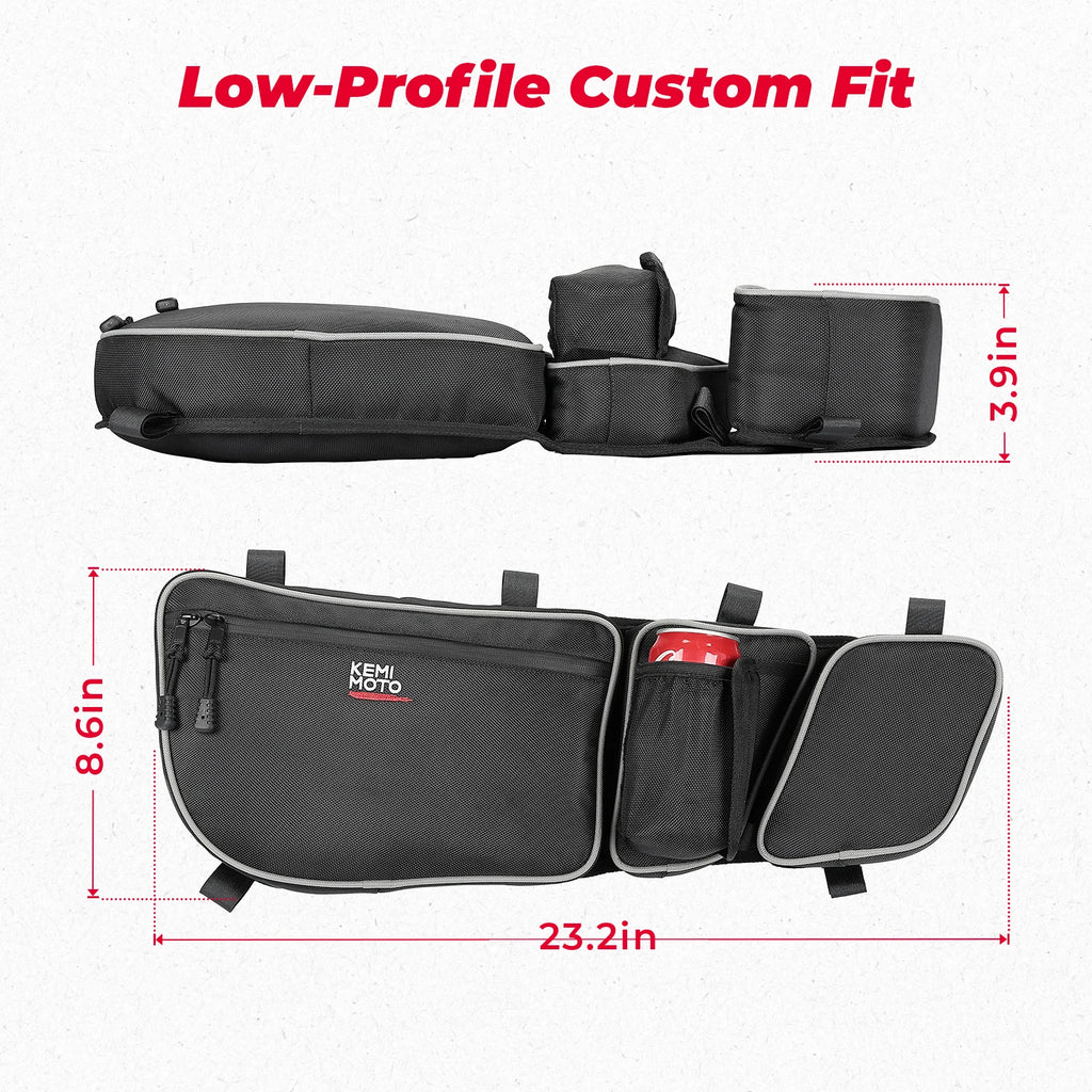 KEMITOUR Door Storage Bag + Knee Pad for Can-Am Maverick X3 UTV Door Storage Bag Nixie