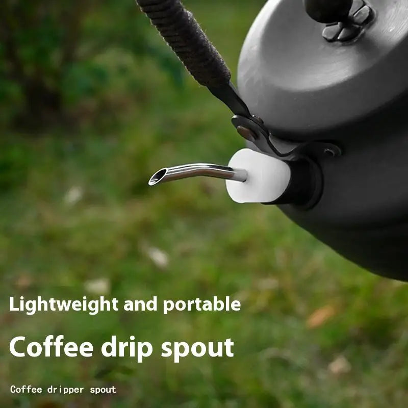 Kettle Extension Nozzle Stainless Steel for Camping & Coffee Kettle Drip Nozzle Nixie