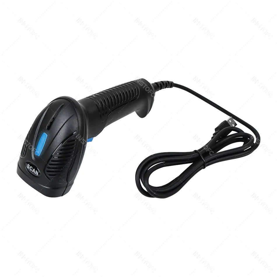 1D/2D Bluetooth USB Wireless Barcode Scanner – CMOS QR Reader