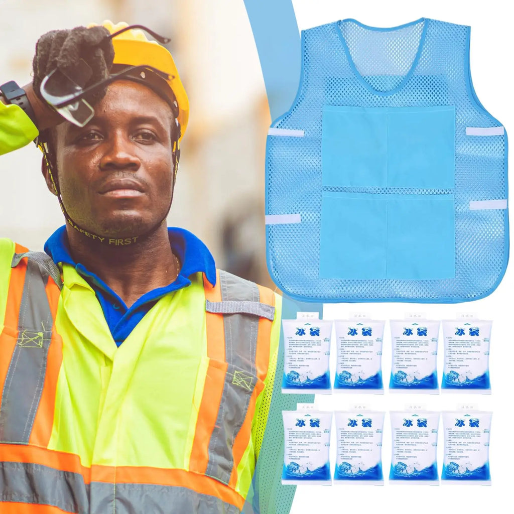 Cooling Ice Vest with Ice Packs | Breathable Summer Vest Cooling Ice Vest Nixie